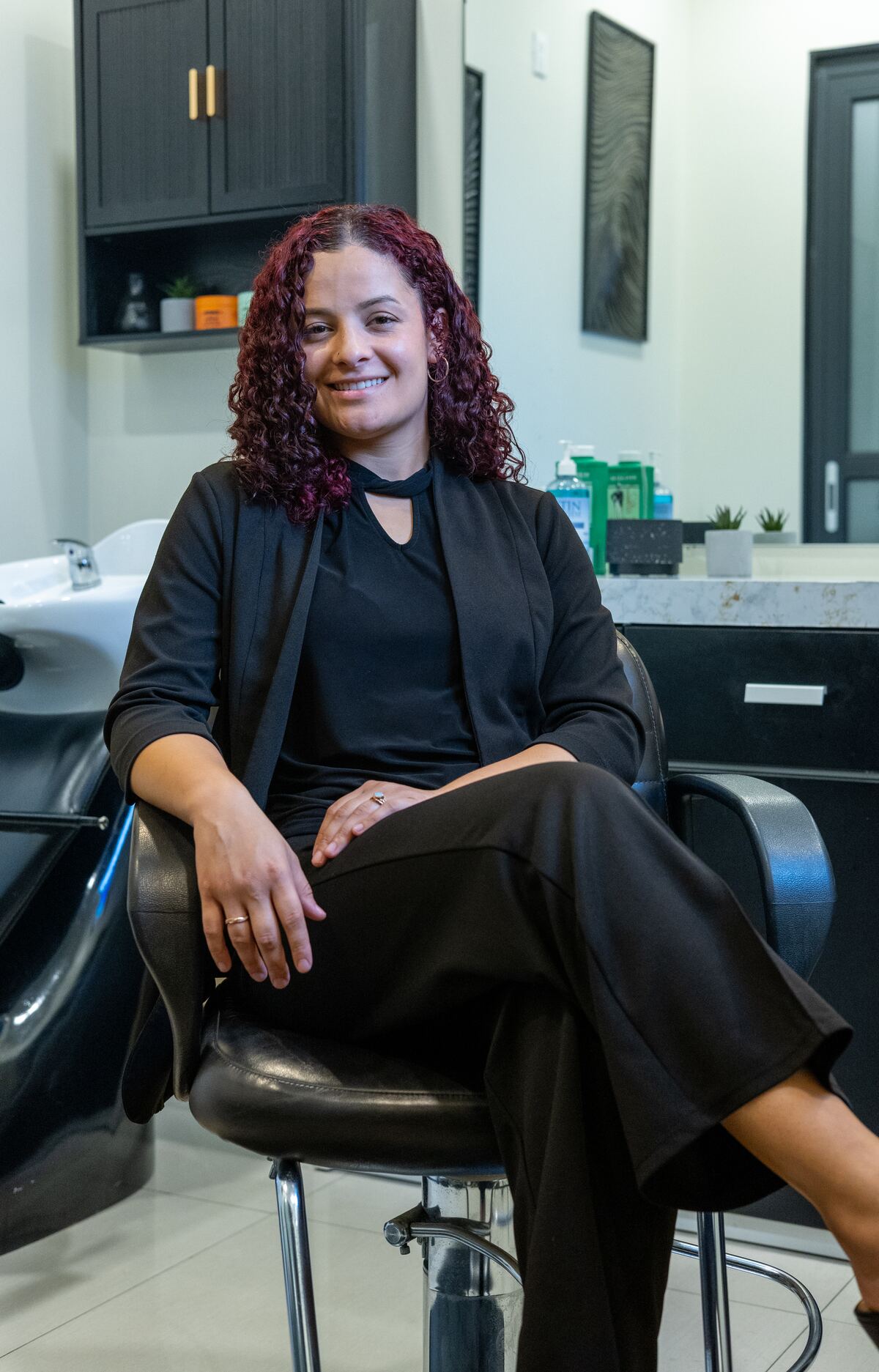 Hilary, stylist at Three One Seven Hair Studio in Sanford, Florida